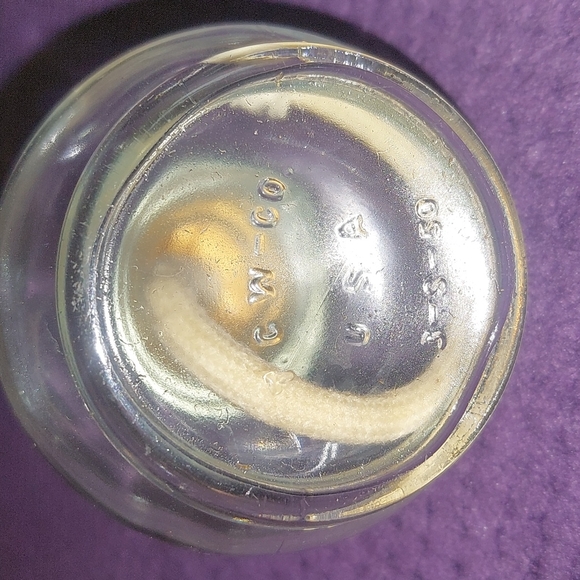 Antique T.C.W. Co Wheaton Glass Alcohol Spark Lamp w Snuffer - Picture 4 of 4